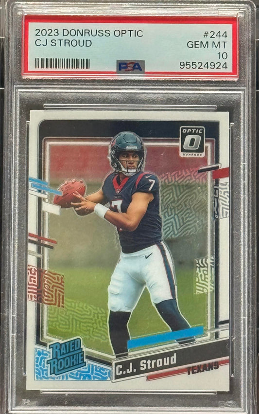 2023 Panini Donruss Optic #244 Cj Stroud PSA 10