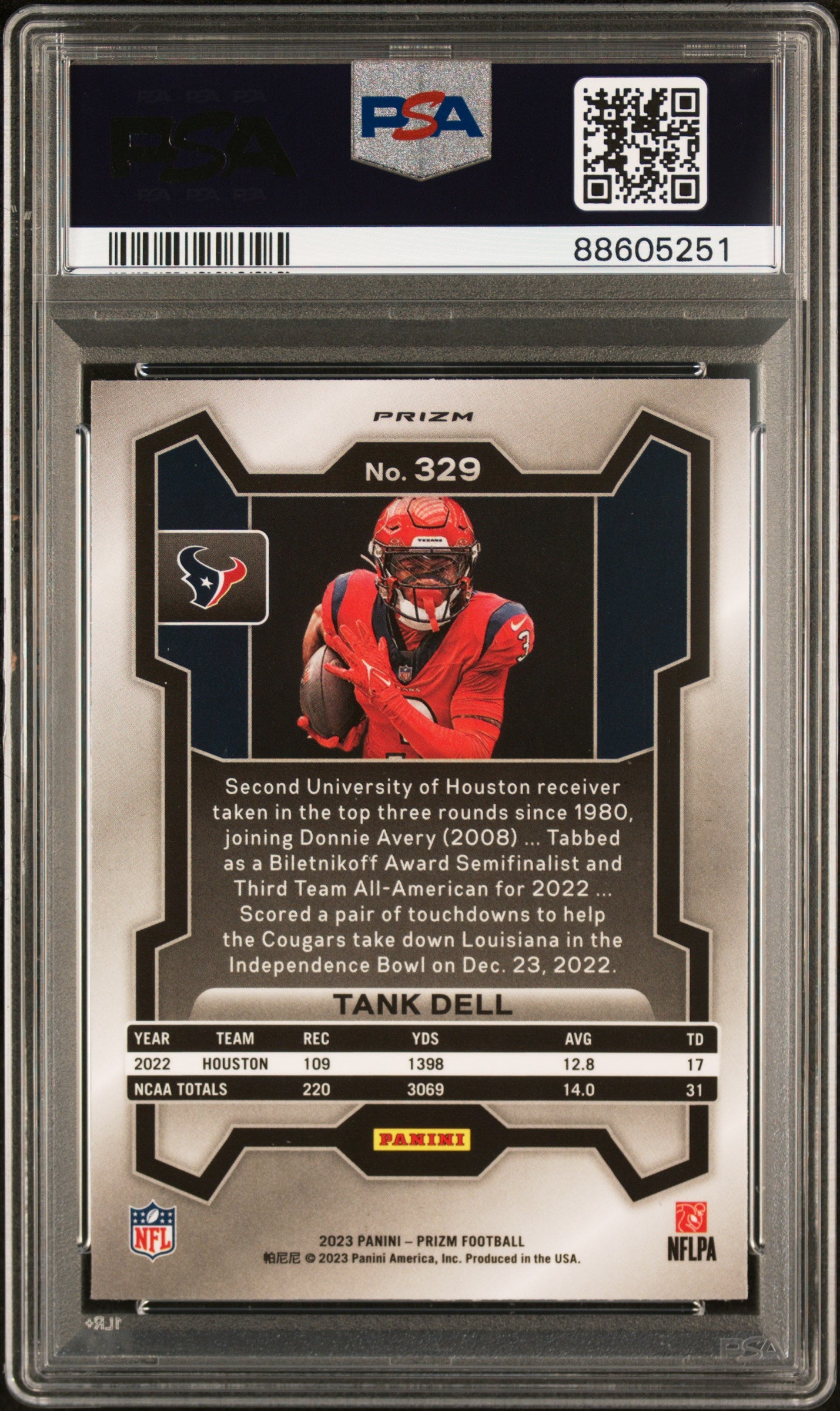 2023 Panini Prizm #329 Tank Dell Variation PSA 10
