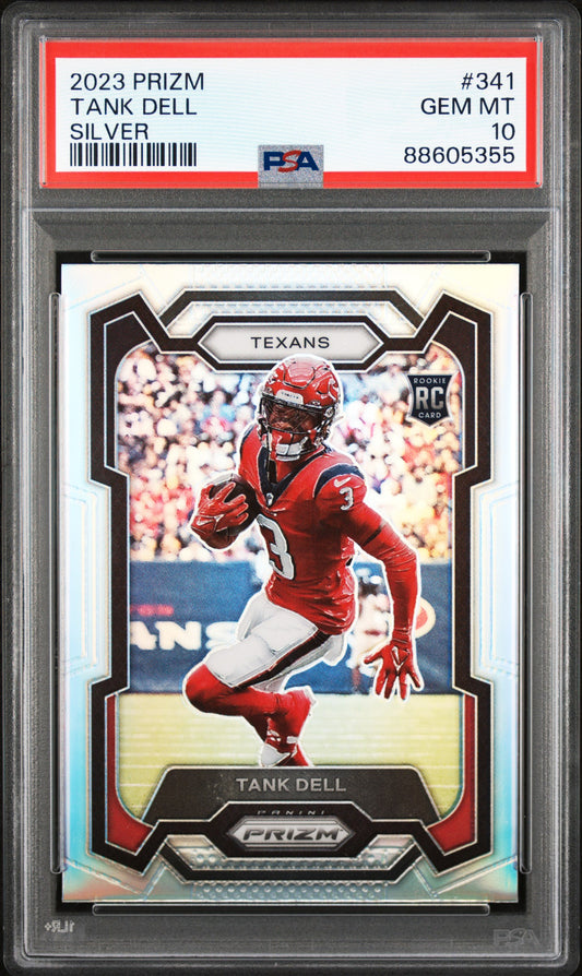 2023 Panini Prizm #341 Tank Dell Silver Prizm PSA 10