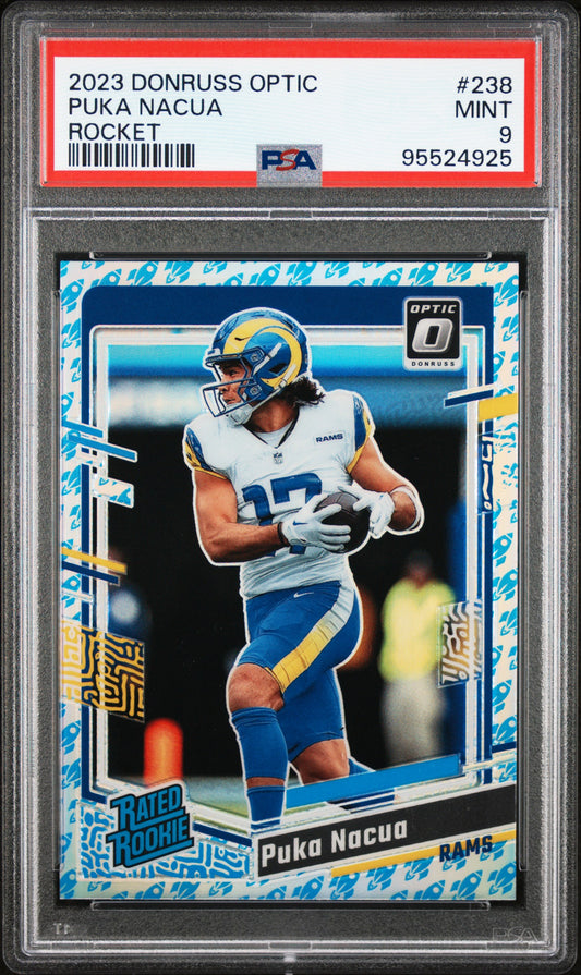 2023 Panini Donruss Optic #238 Puka Nacua Rocket PSA 9