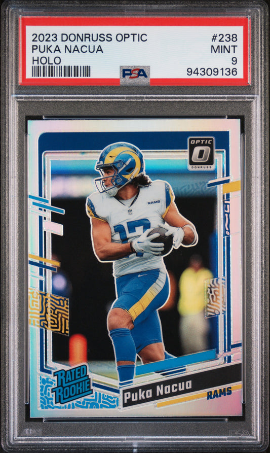 2023 Panini Donruss Optic #238 Puka Nacua Holo PSA 9