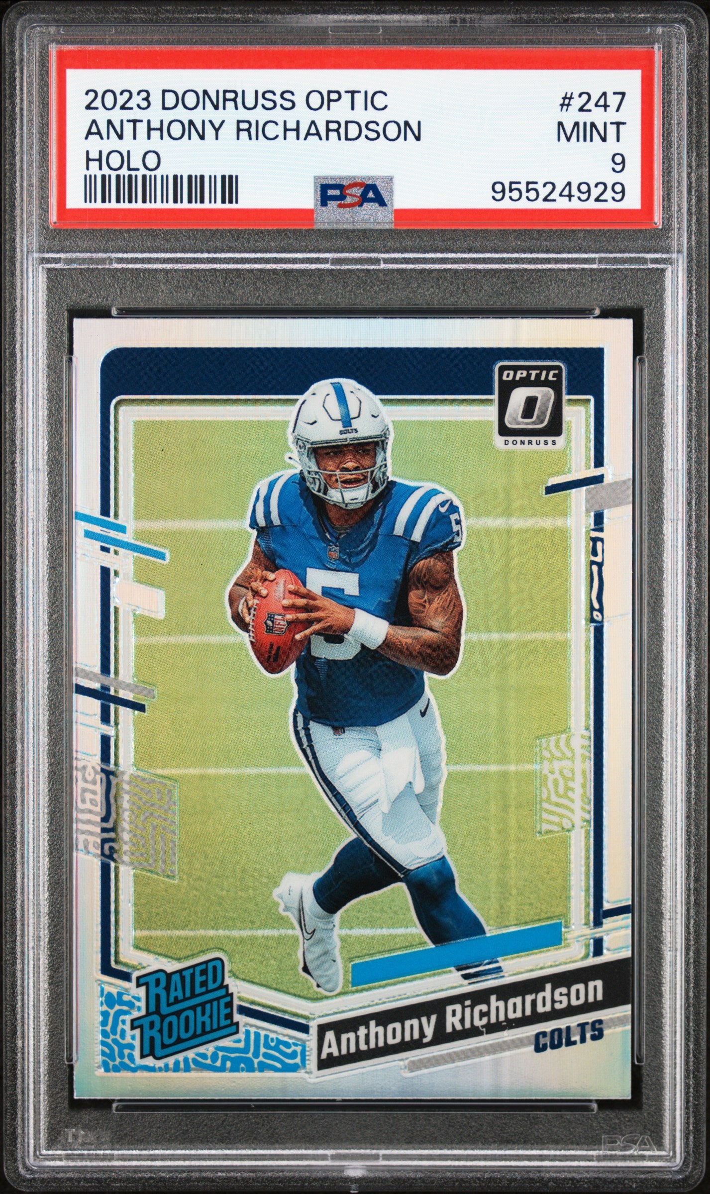 2023 Panini Donruss Optic #247 Anthony Richardson Holo PSA 9