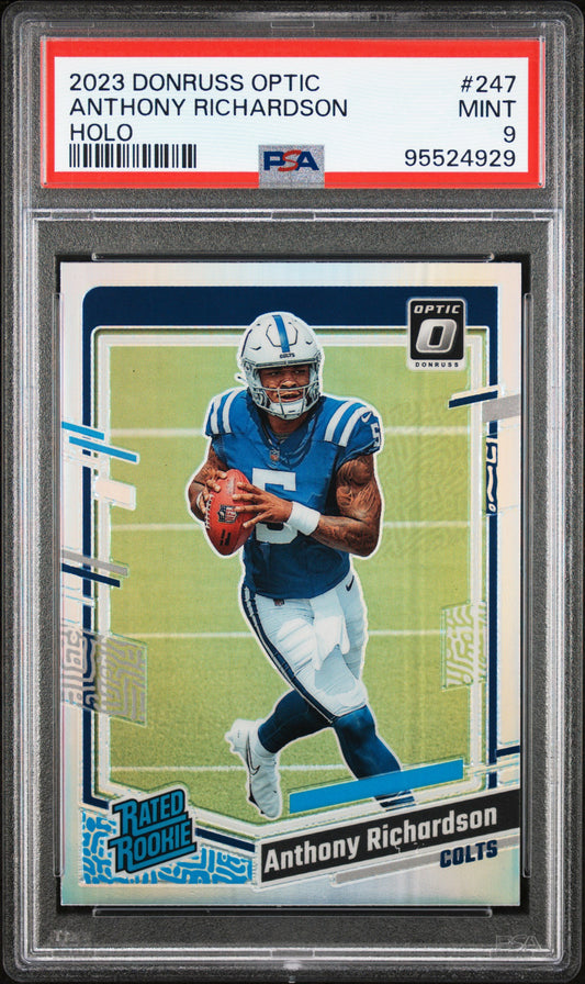 2023 Panini Donruss Optic #247 Anthony Richardson Holo PSA 9