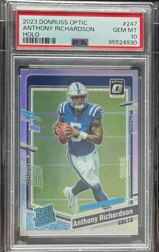 2023 Panini Donruss Optic #247 Anthony Richardson Holo PSA 10