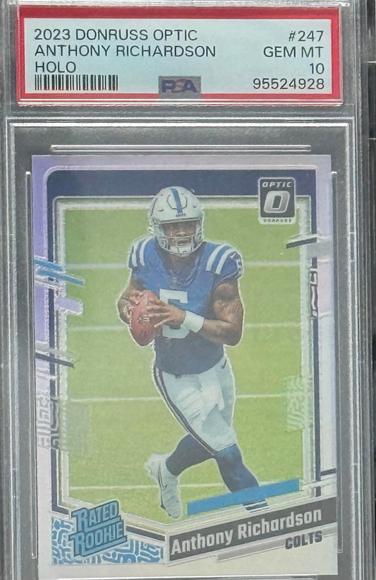 2023 Panini Donruss Optic #247 Anthony Richardson Holo PSA 10