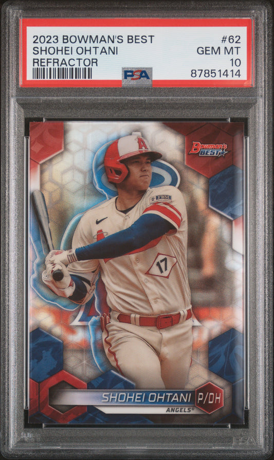 2023 Bowman'S Best #62 Shohei Ohtani Refractor PSA 10