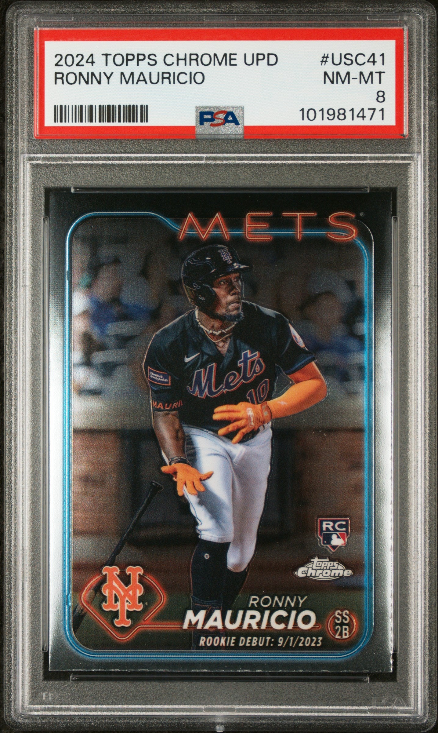 2024 Topps Chrome Update #USC41 Ronny Mauricio PSA 8