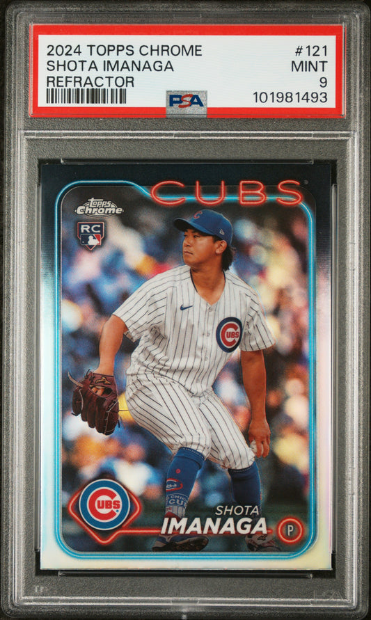 2024 Topps Chrome #121 Shota Imanaga Refractor PSA 9