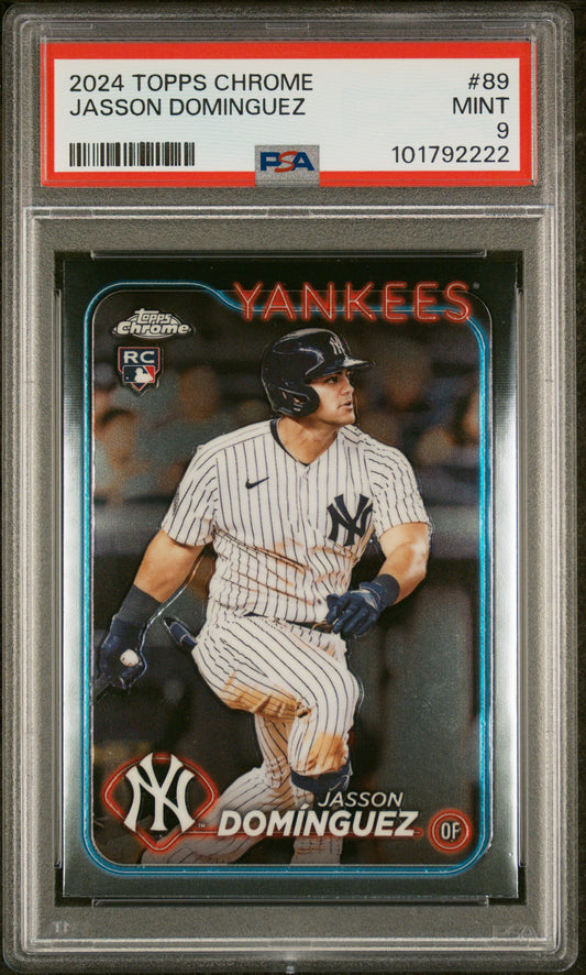 2024 Topps Chrome #89 Jasson Dominguez PSA 9