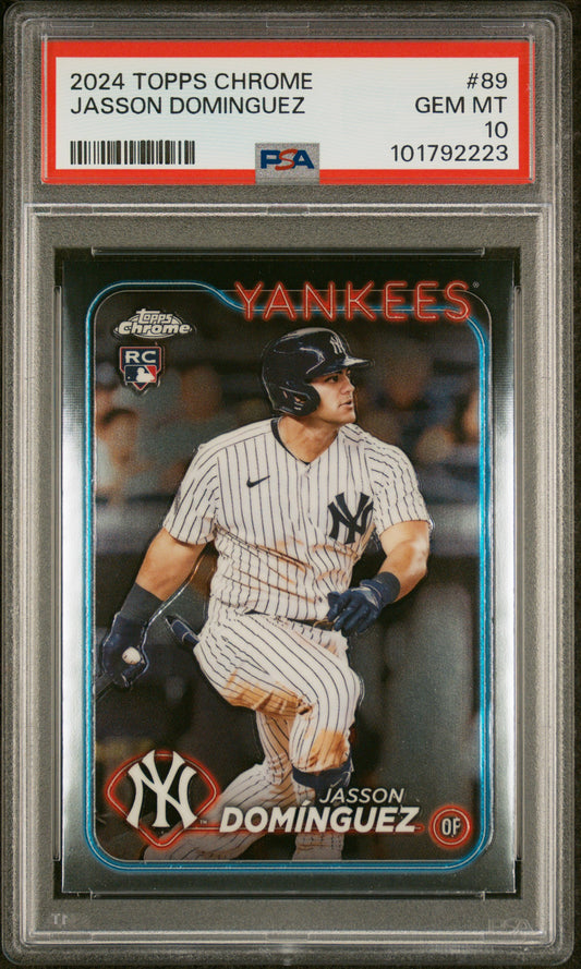 2024 Topps Chrome #89 Jasson Dominguez PSA 10
