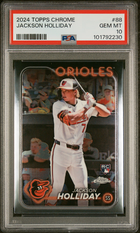 2024 Topps Chrome #88 Jackson Holliday PSA 10