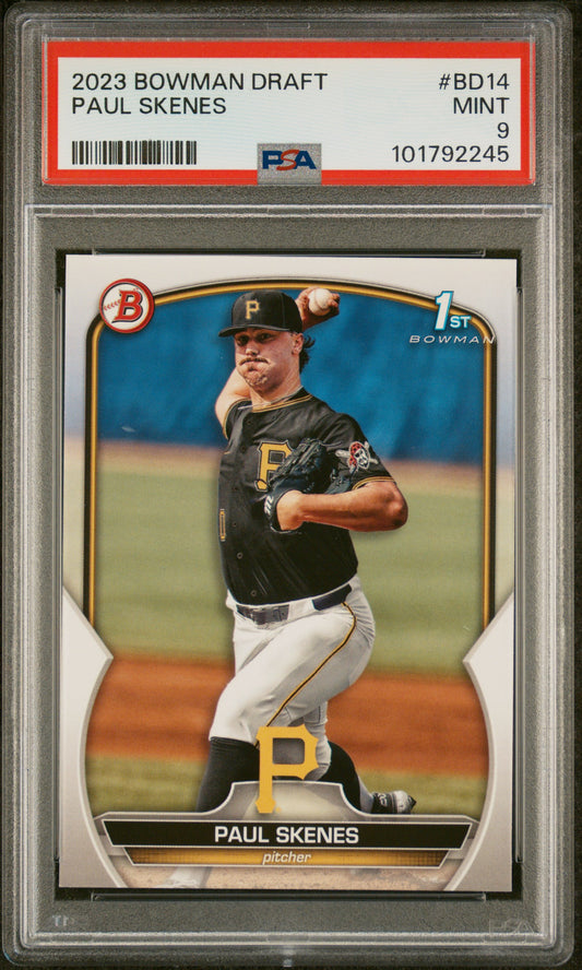 2023 Bowman Draft #BD14 Paul Skenes PSA 9