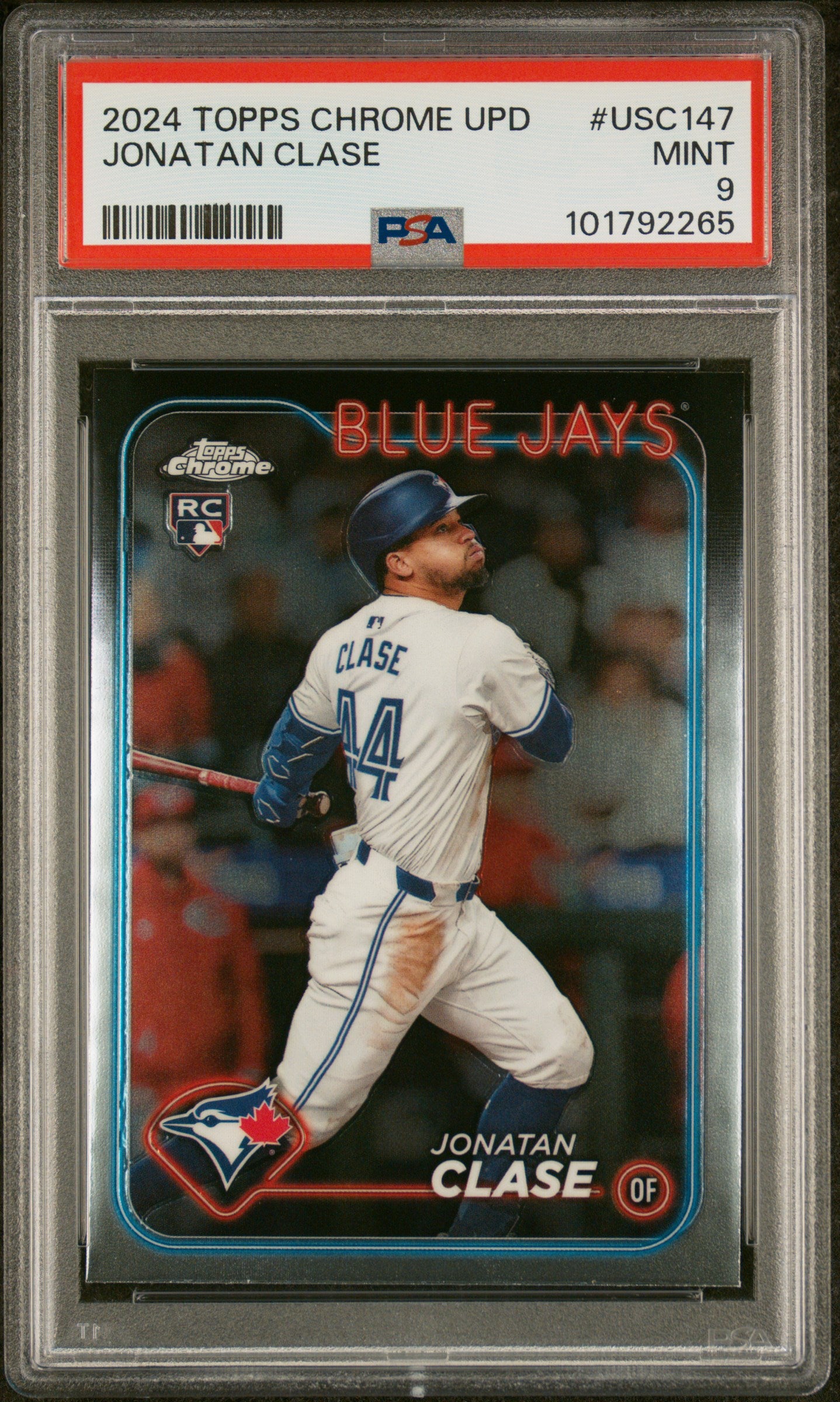 2024 Topps Chrome Update #USC147 Jonatan Clase PSA 9