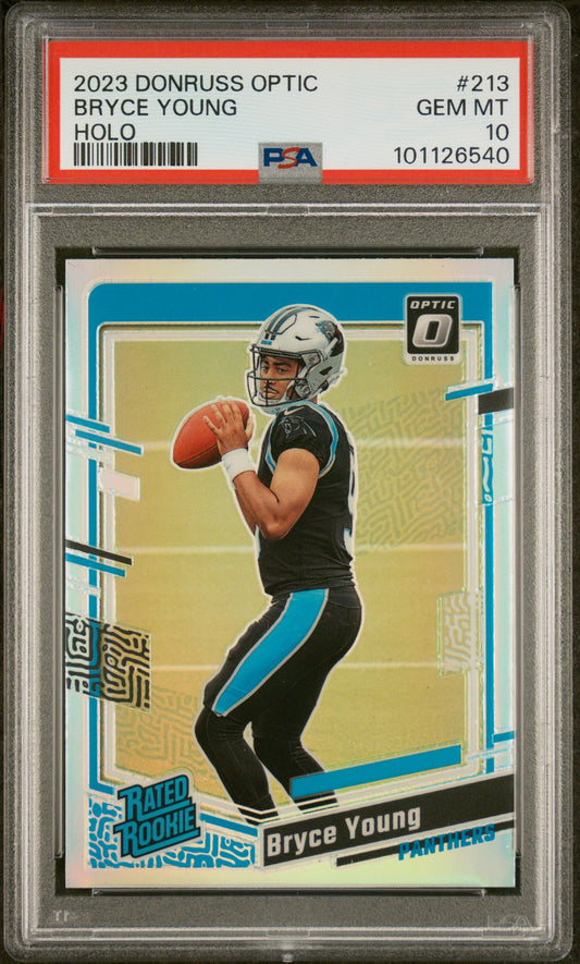 2023 Panini Donruss Optic #213 Bryce Young Holo PSA 10
