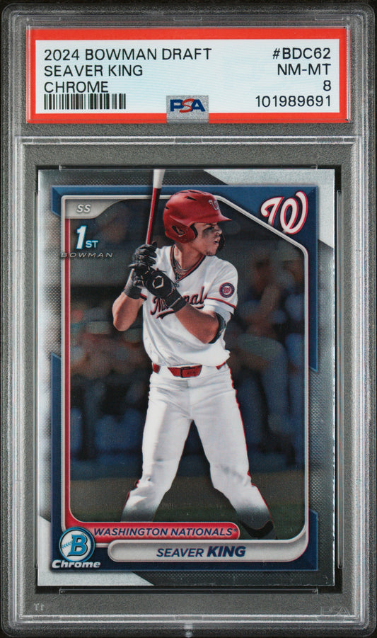 2024 Bowman Draft #BDC62 Seaver King Chrome PSA 8