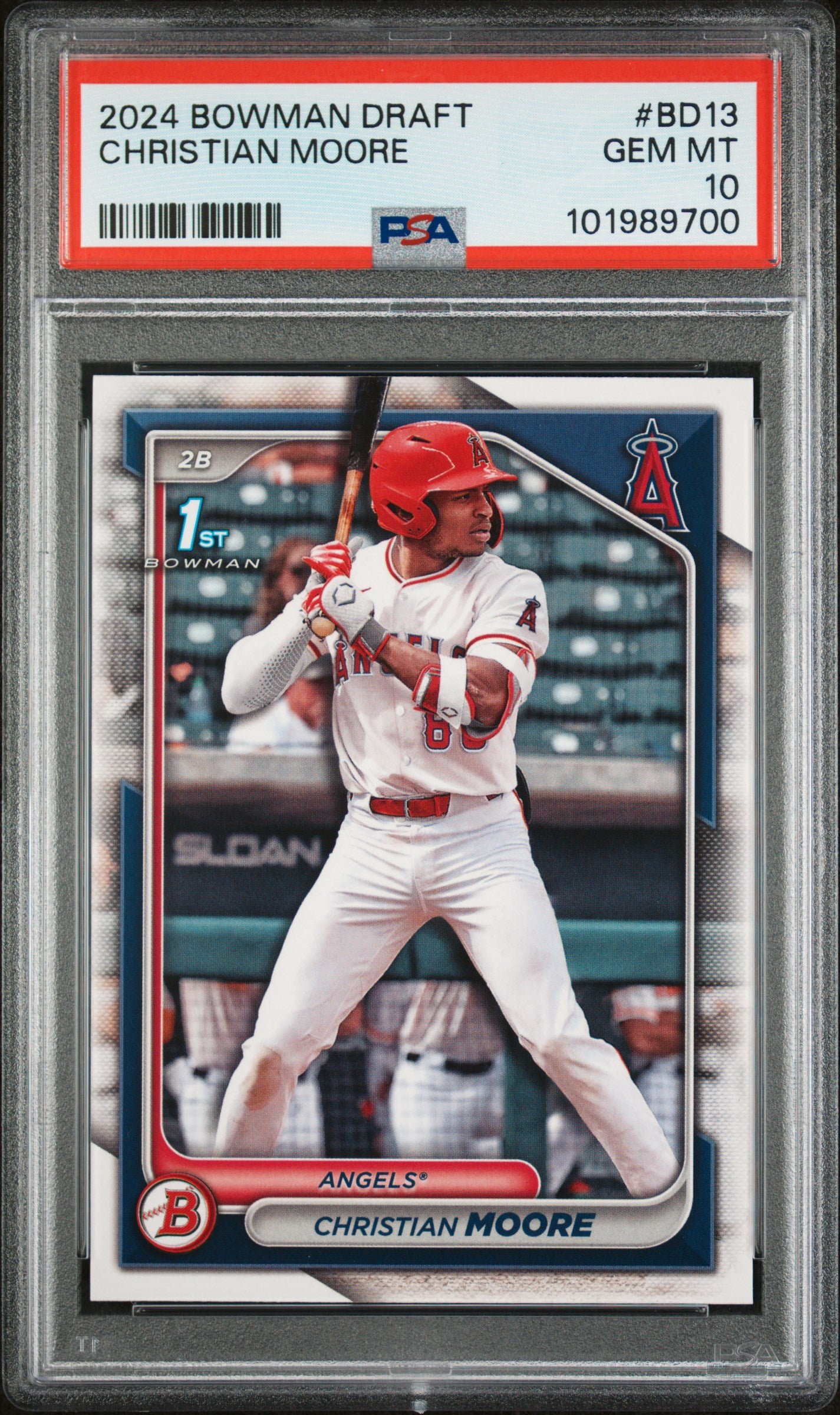 2024 Bowman Draft #BD13 Christian Moore PSA 10