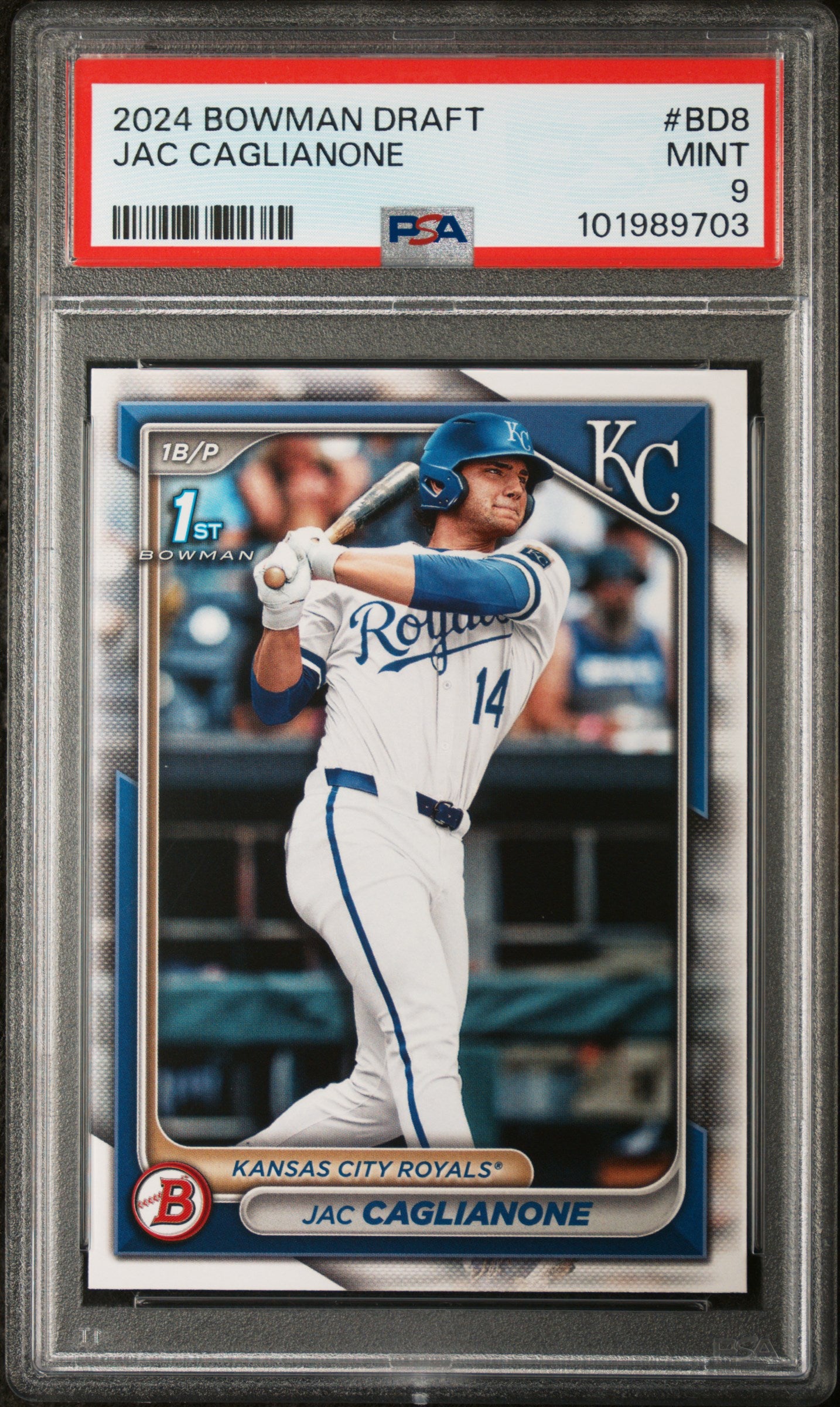 2024 Bowman Draft #BD8 Jac Caglianone PSA 9