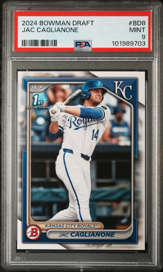 2024 Bowman Draft #BD8 Jac Caglianone PSA 9