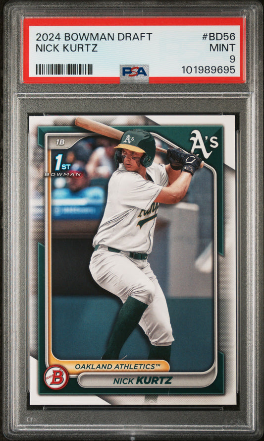 2024 Bowman Draft #BD56 Nick Kurtz PSA 9
