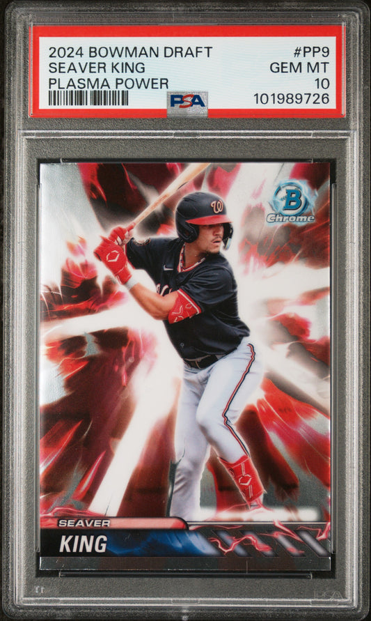 2024 Bowman Draft Plasma Power #PP9 Seaver King PSA 10