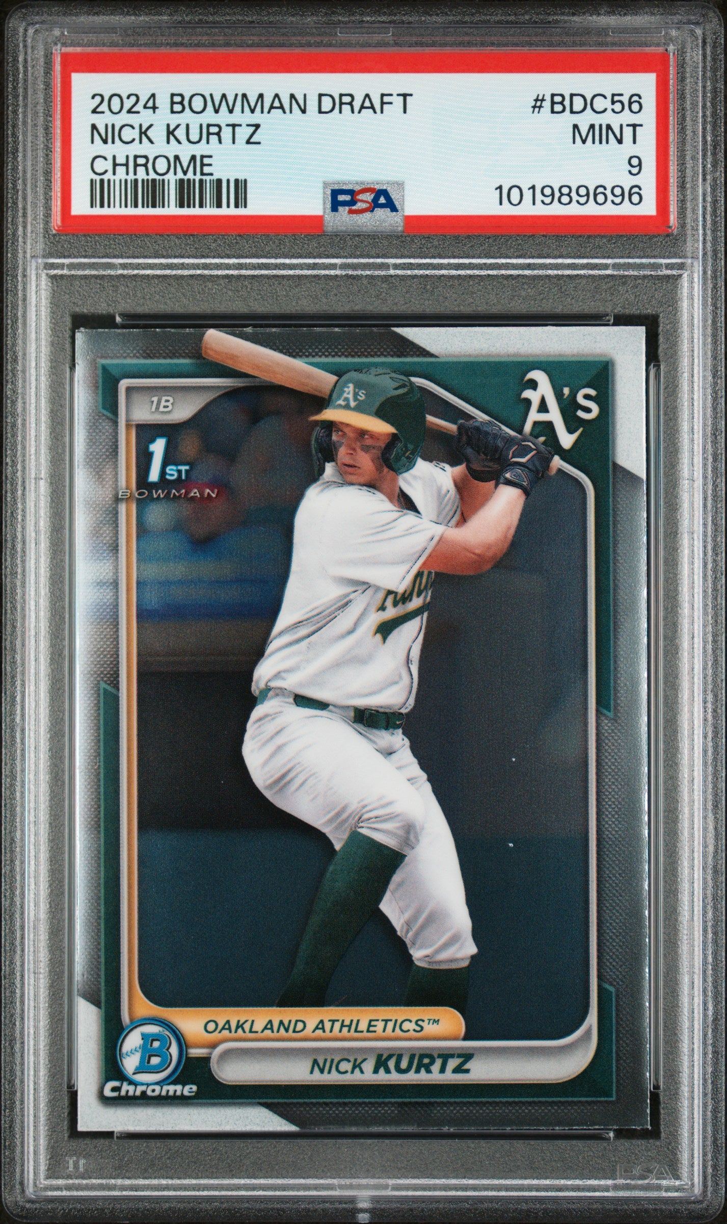2024 Bowman Draft #BDC56 Nick Kurtz Chrome PSA 9