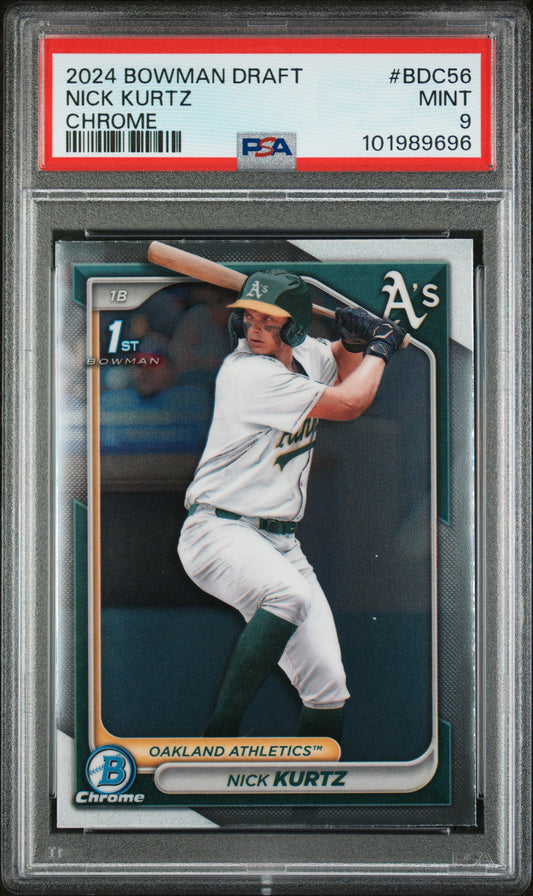 2024 Bowman Draft #BDC56 Nick Kurtz Chrome PSA 9