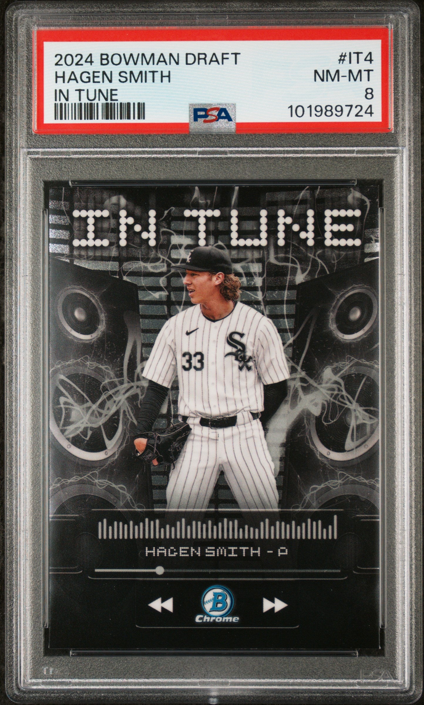 2024 Bowman Draft In Tune #IT4 Hagen Smith PSA 8