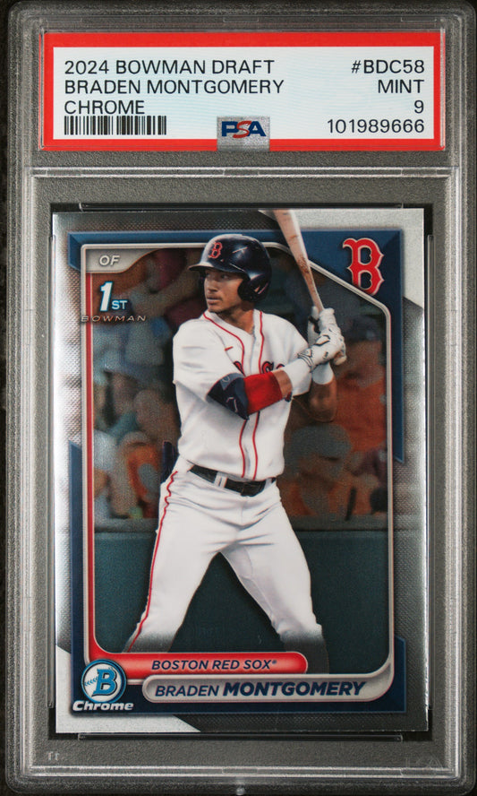 2024 Bowman Draft #BDC58 Braden Montgomery Chrome PSA 9