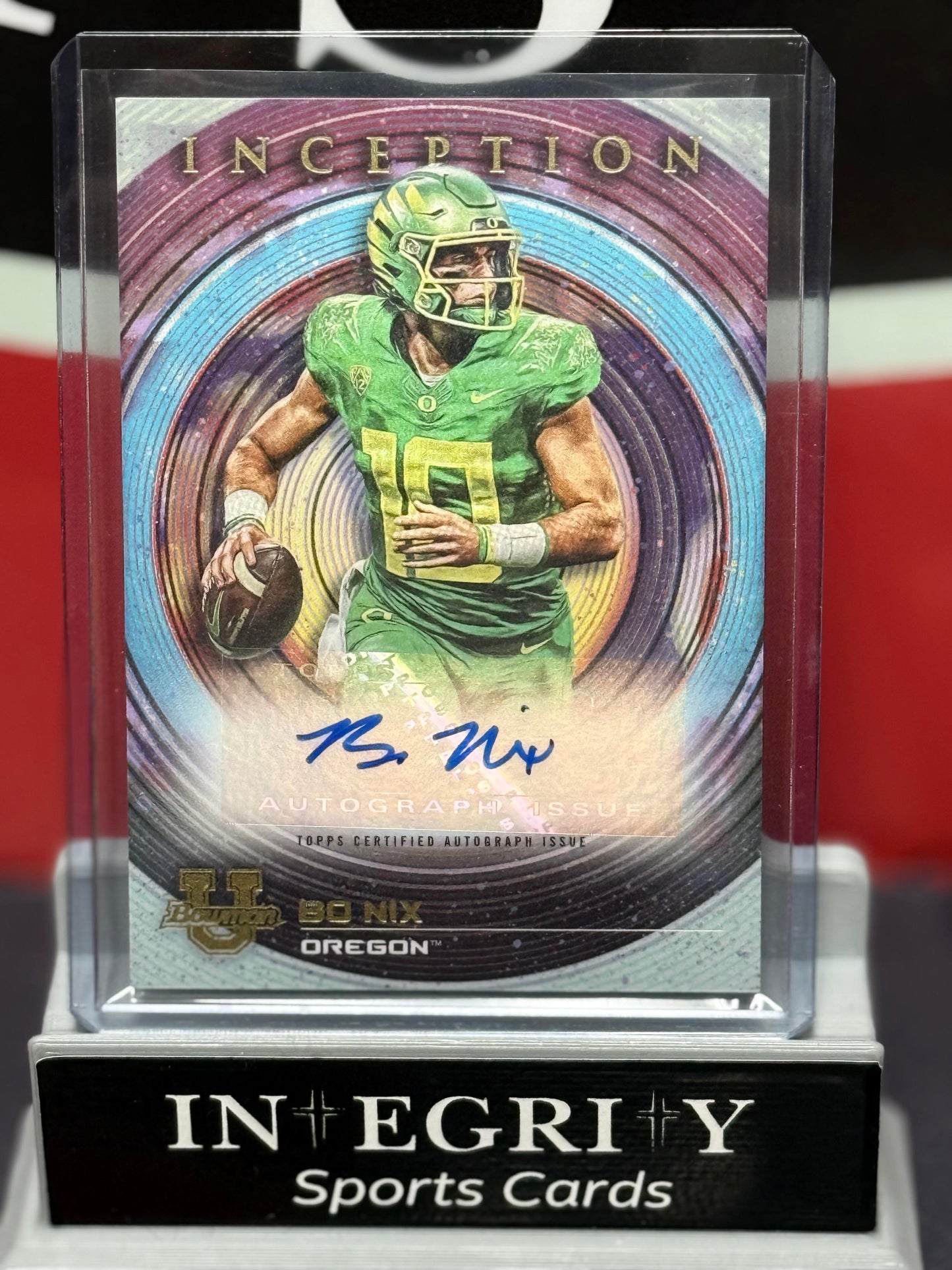 2022-23 Bowman University Inception #BIA-BN Bo Nix Base Autographs