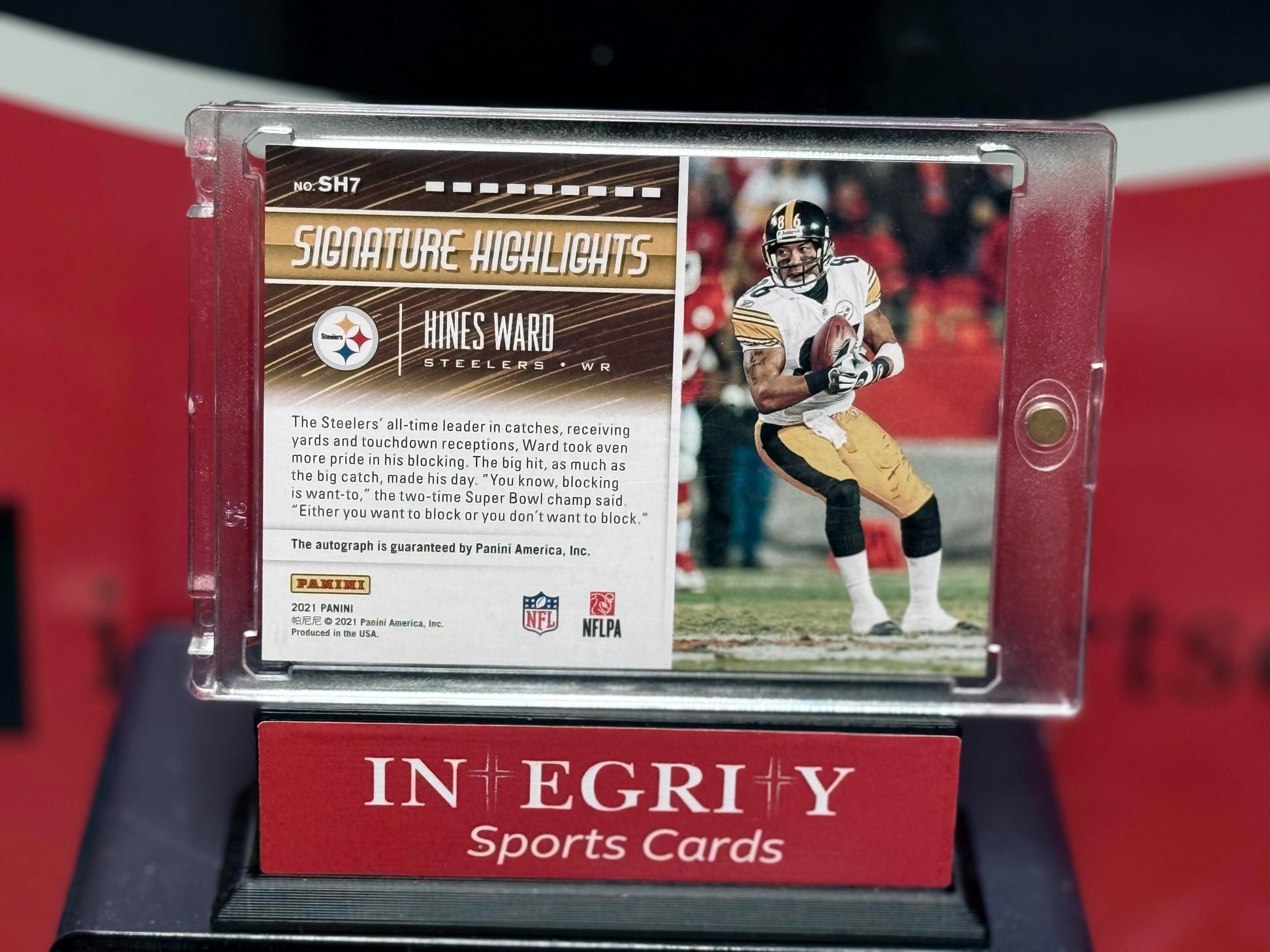 Donruss #SH7 Hines Ward Panini Signiture Highlights