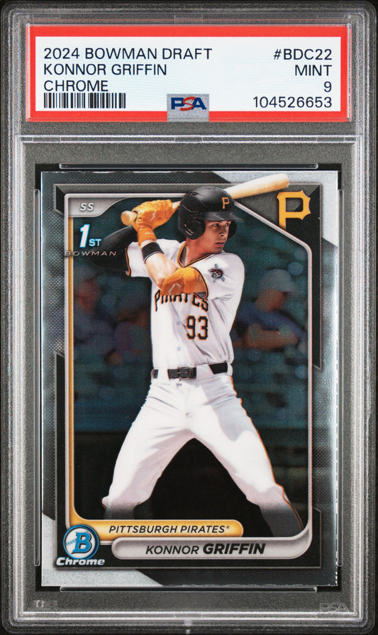2024 Bowman Draft #BDC22 Konnor Griffin Chrome PSA 9