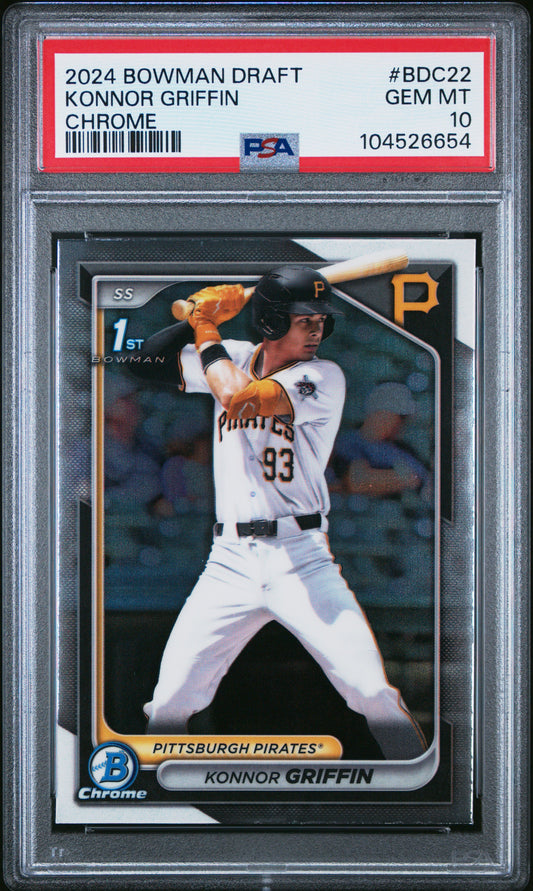 2024 Bowman Draft #BDC22 Konnor Griffin Chrome PSA 10