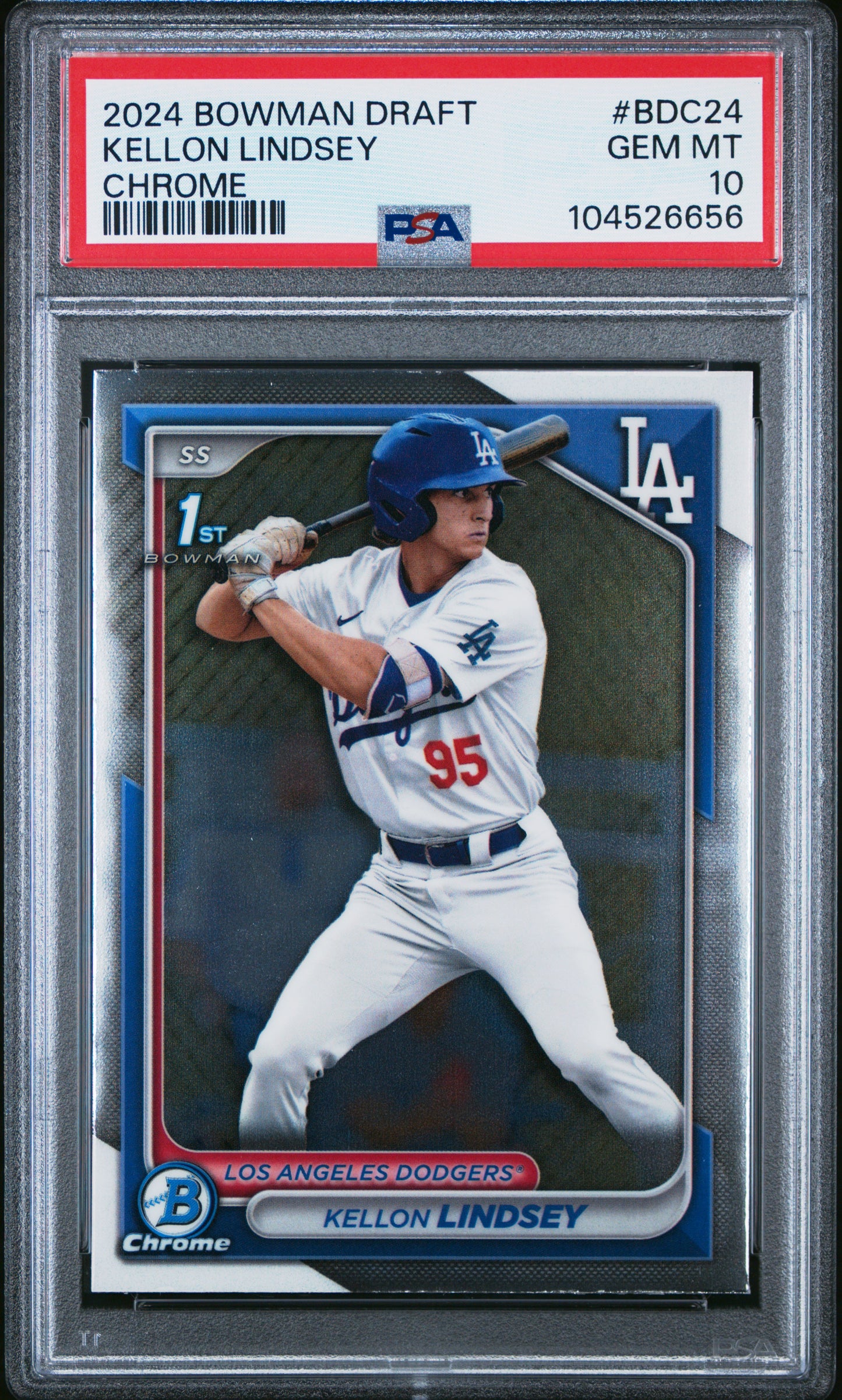 2024 Bowman Draft #BDC24 Kellon Lindsey Chrome PSA 10