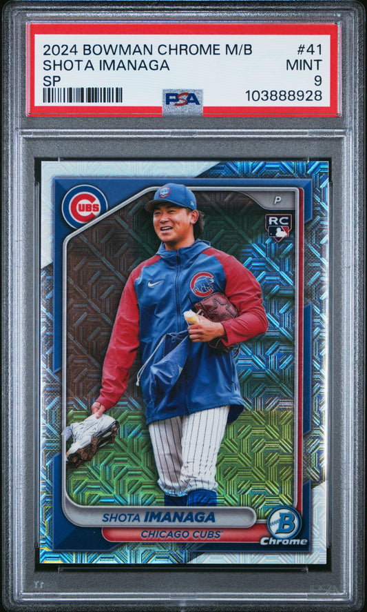 2024 Bowman Chrome Mega Box #41 Shota Imanaga Sp PSA 9