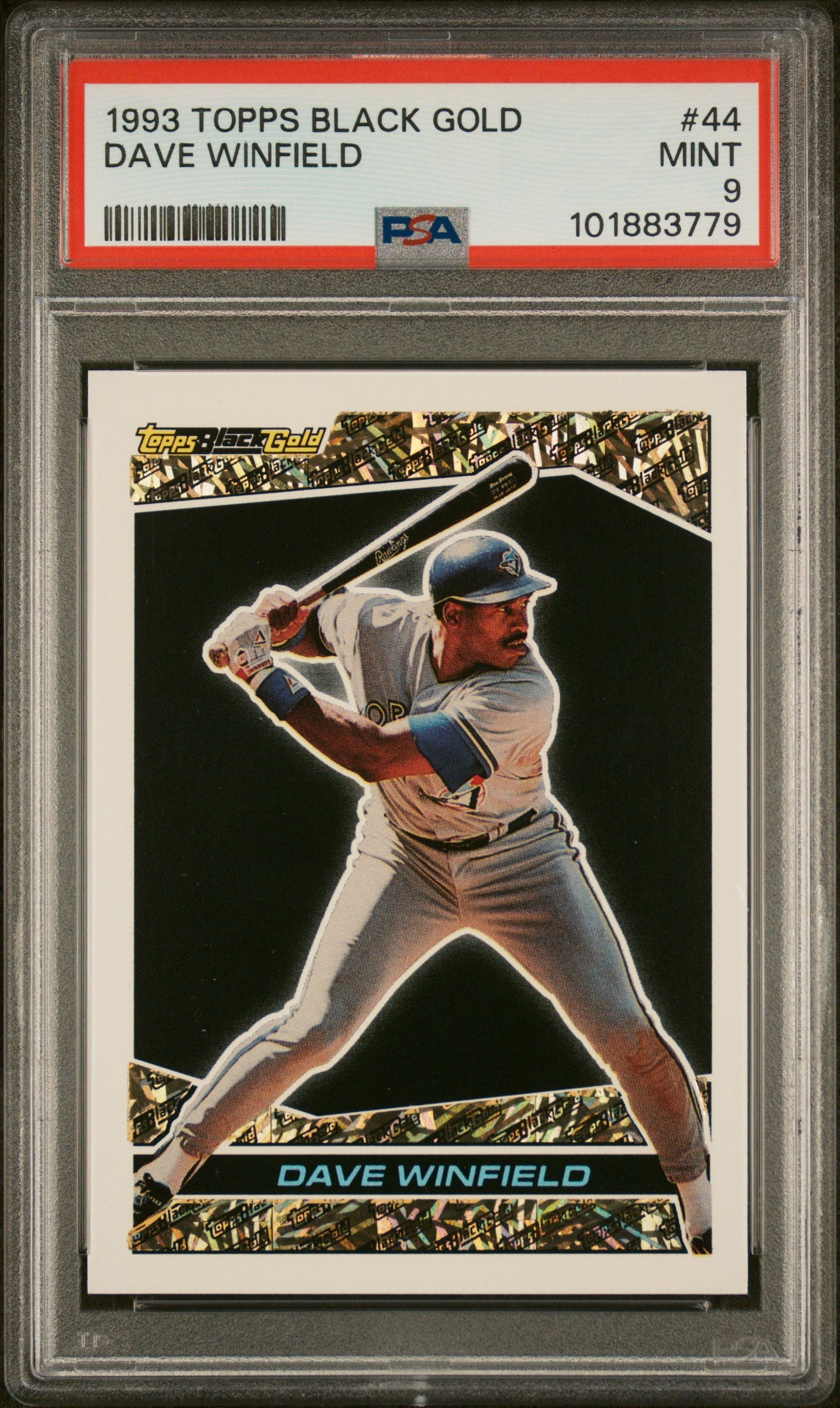 1993 Topps Black Gold #44 Dave Winfield PSA 9
