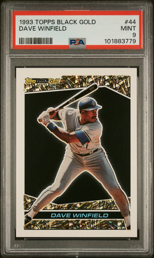 1993 Topps Black Gold #44 Dave Winfield PSA 9