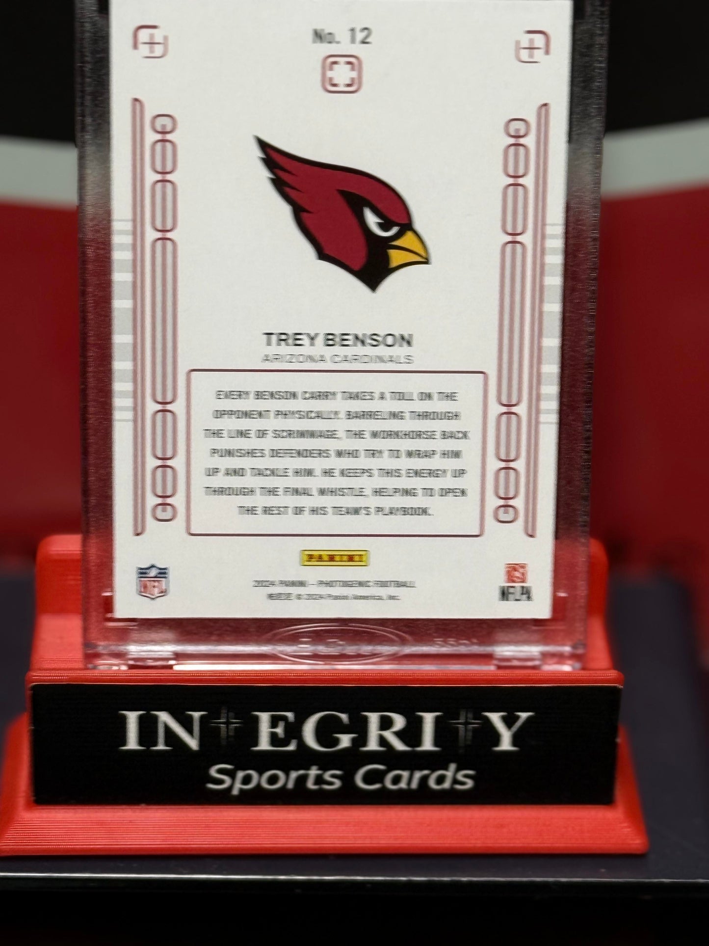 2024 photogenic#12 Trey Benson Pink Prizm/15