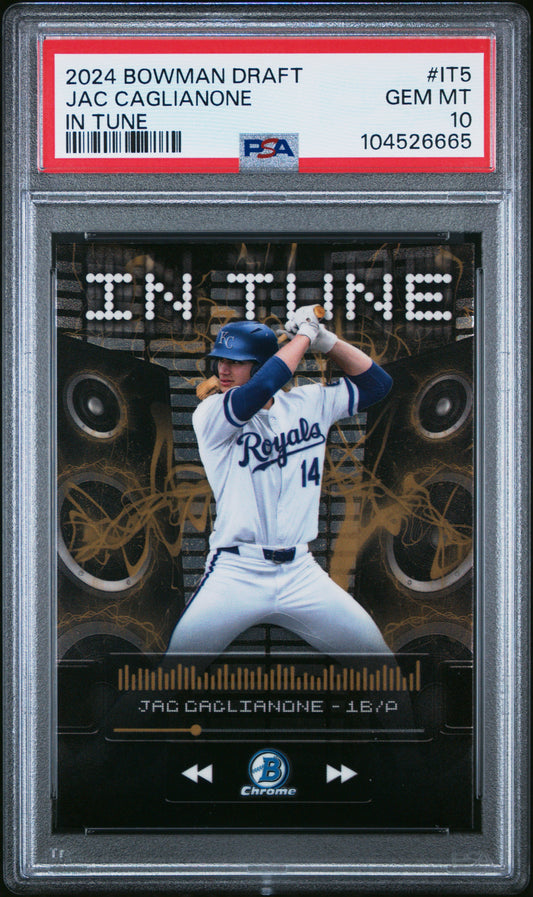 2024 Bowman Draft In Tune #IT5 Jac Caglianone PSA 10