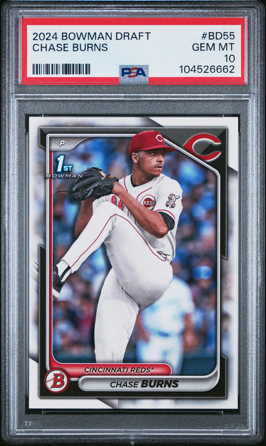 2024 Bowman Draft #BD55 Chase Burns PSA 10