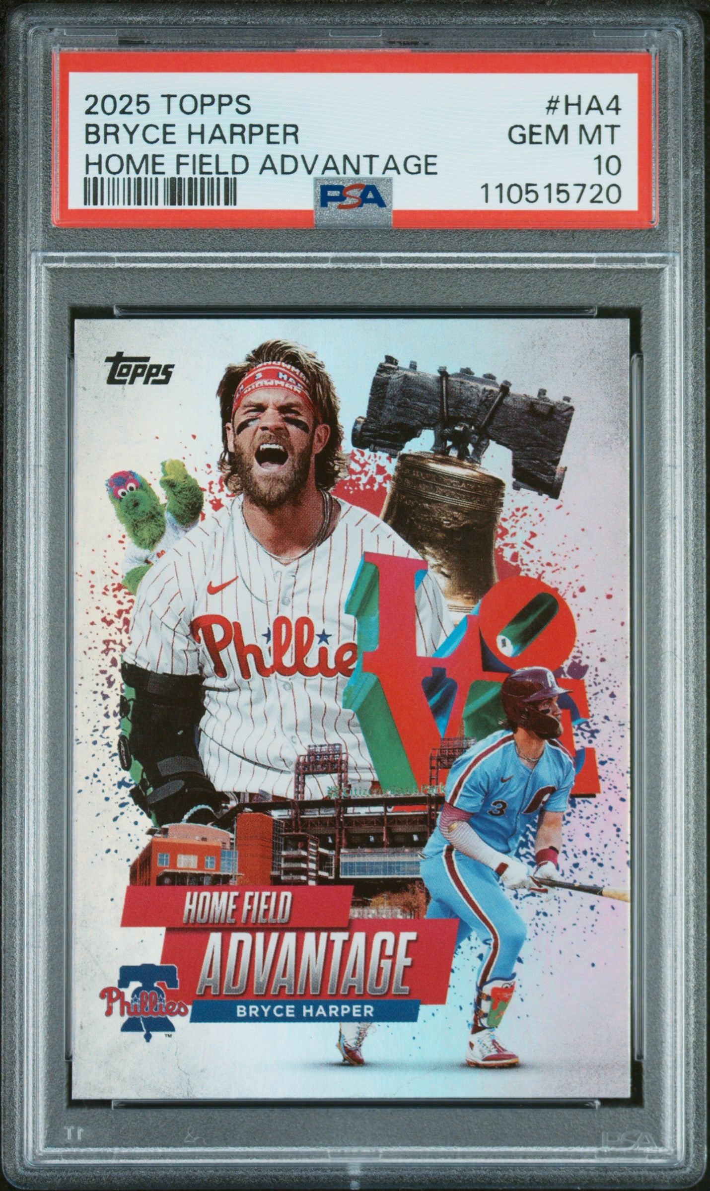 2025 Topps Home Field Advantage #HA4 Bryce Harper PSA 10