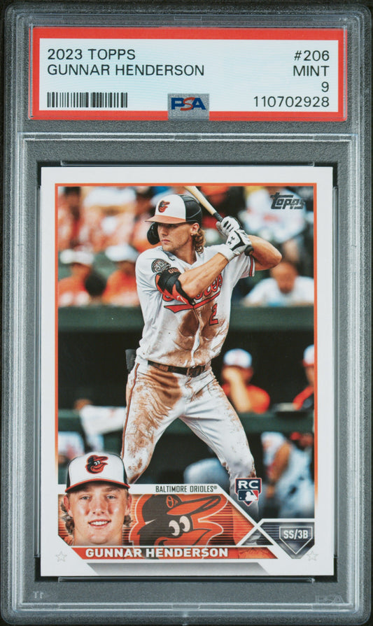 2023 Topps #206 Gunnar Henderson PSA 9