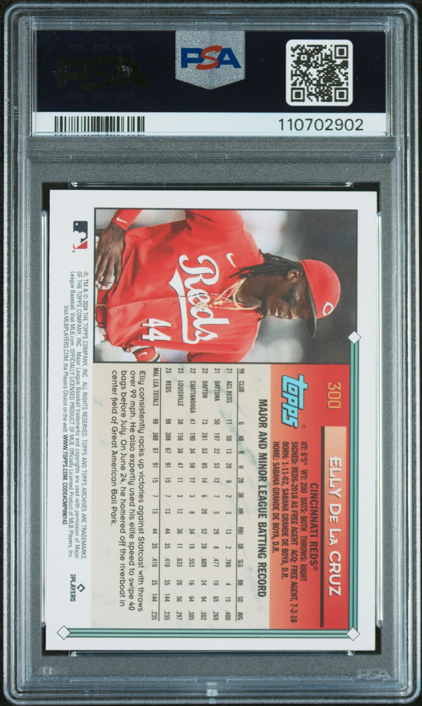 2024 Topps Archives #300 Elly De La Cruz PSA 9