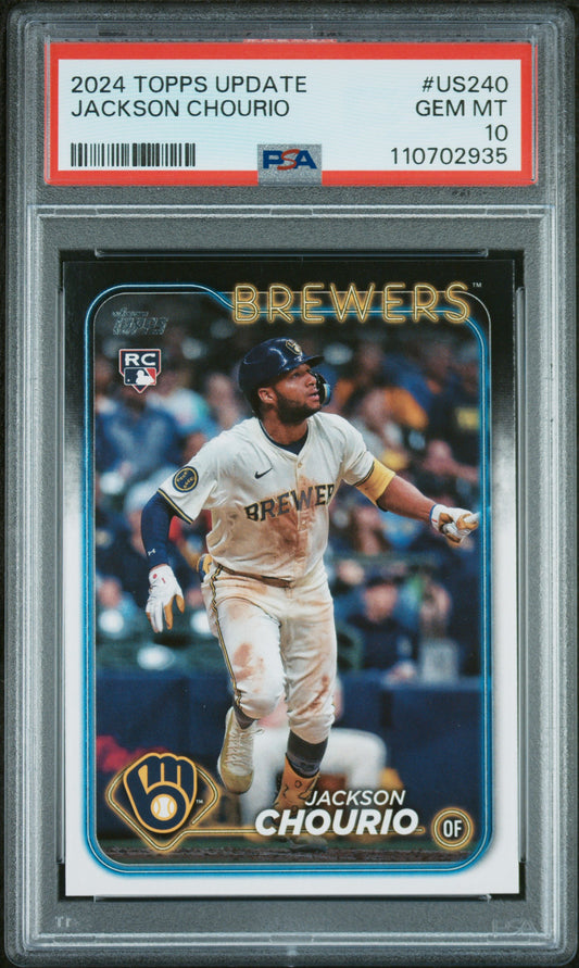 2024 Topps Update #US240 Jackson Chourio PSA 10