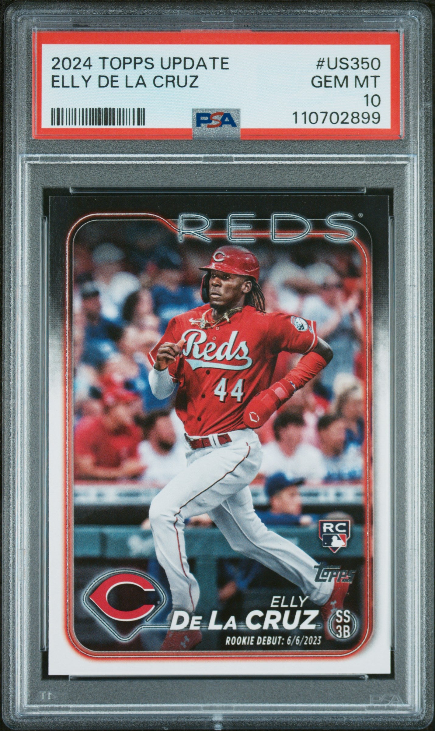 2024 Topps Update #US350 Elly De La Cruz PSA 10