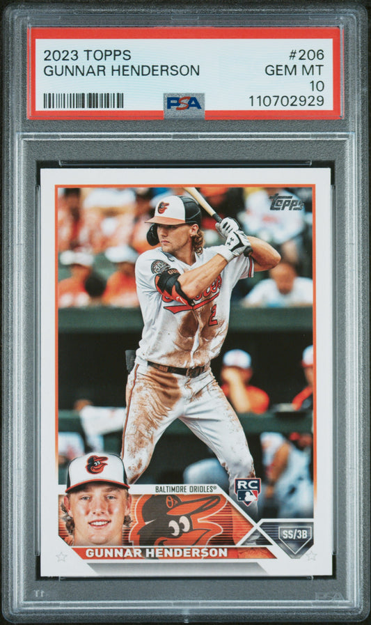 2023 Topps #206 Gunnar Henderson PSA 10
