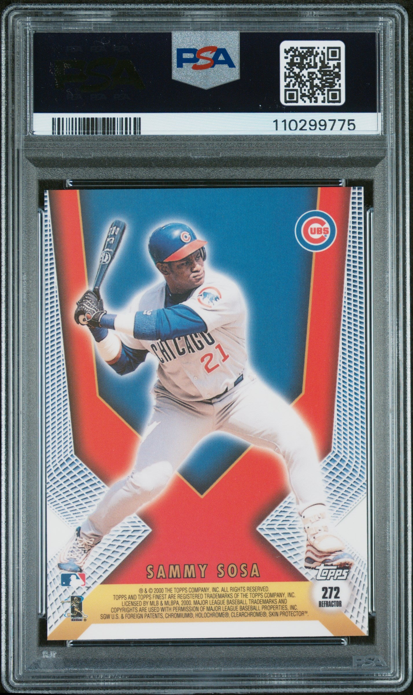 2000 Finest #272 K.Griffey Jr./S.Sosa Refractor PSA 10