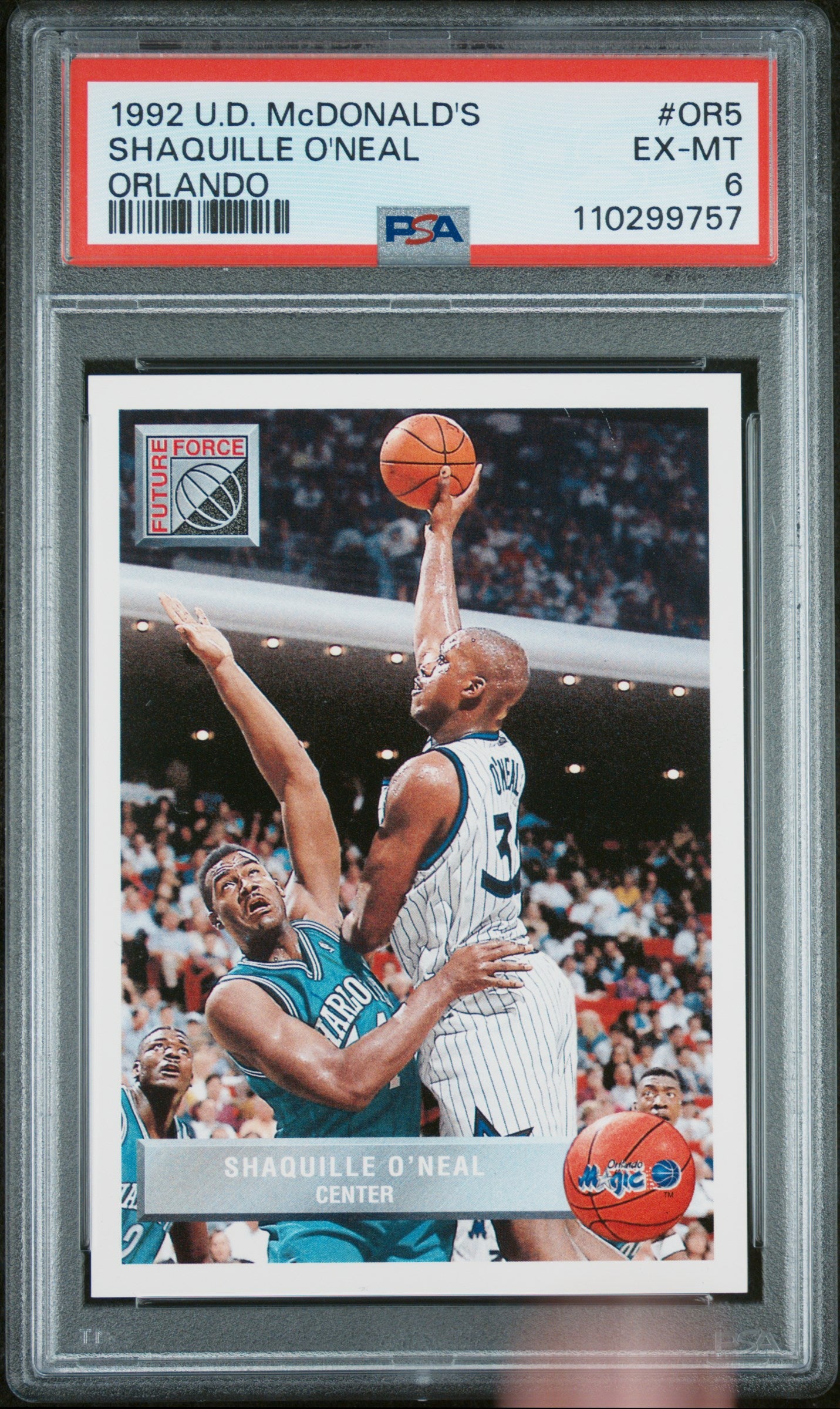 1992 Upper Deck Mcdonald'S #OR5 Shaquille O'Neal Orlando PSA 6