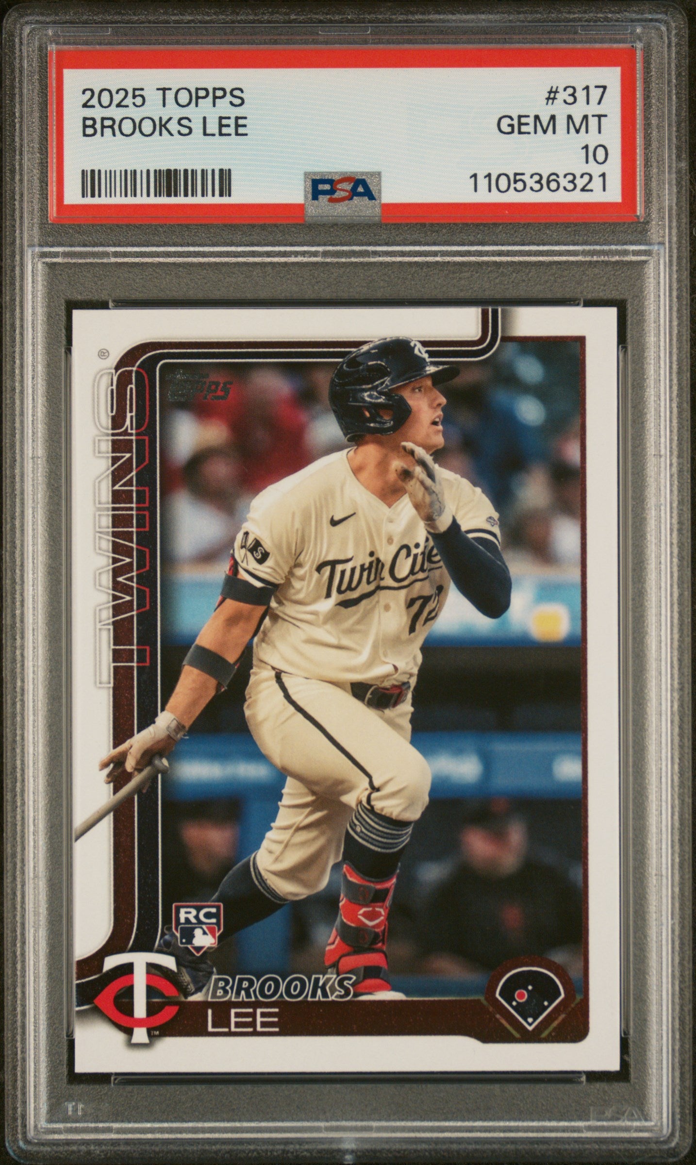 2025 Topps #317 Brooks Lee PSA 10