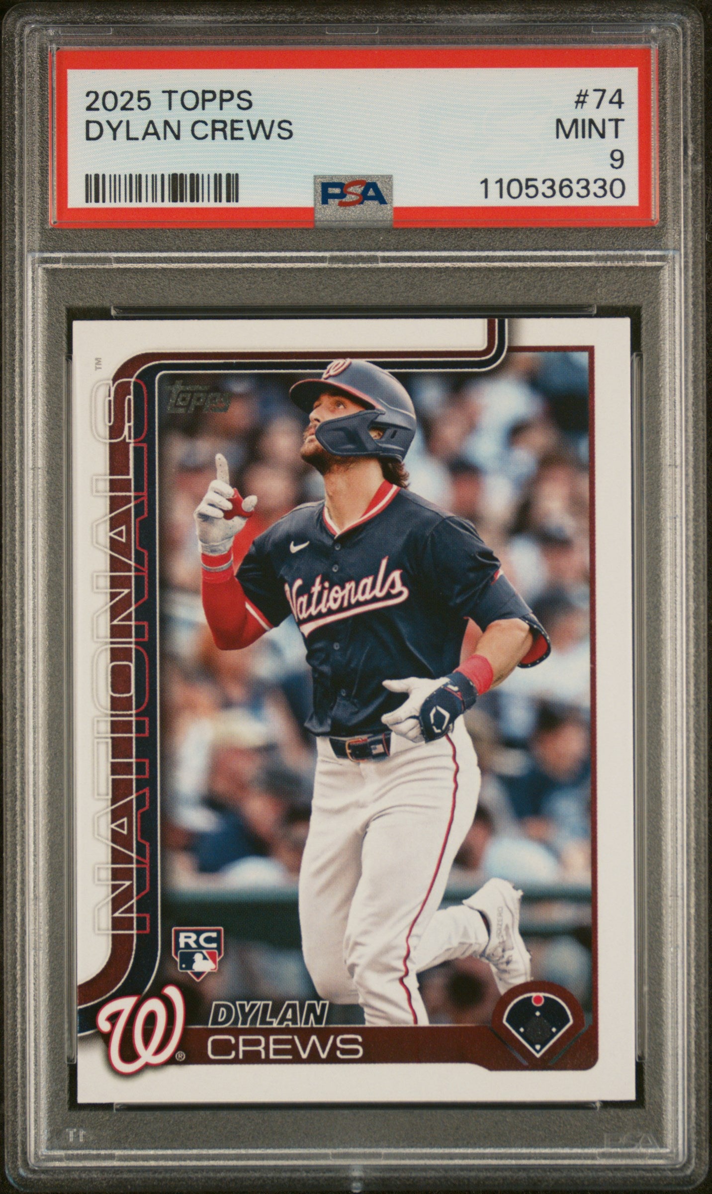 2025 Topps #74 Dylan Crews PSA 9