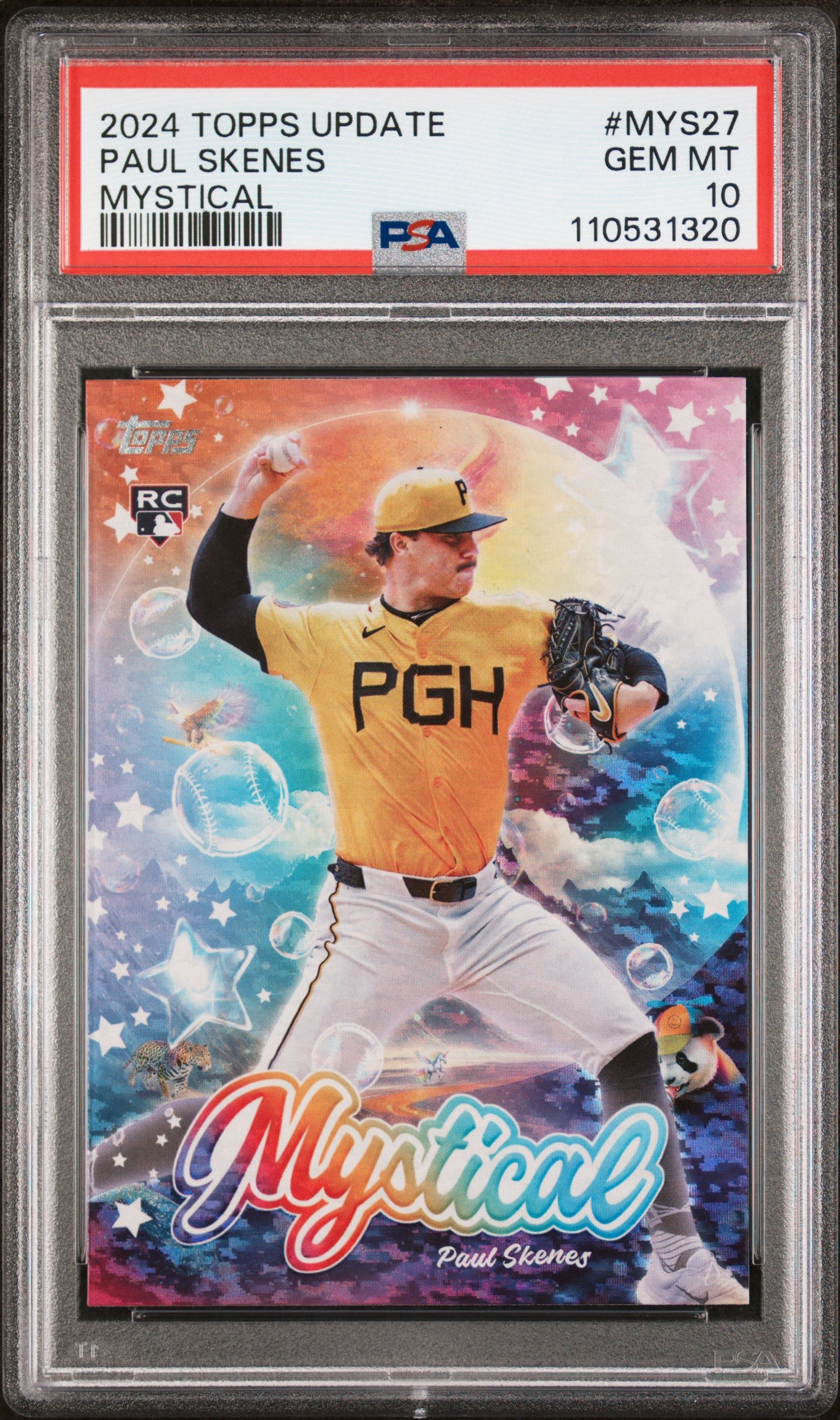 2024 Topps Update Mystical #MYS27 Paul Skenes PSA 10
